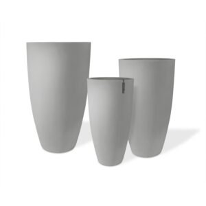Grey Conical Large Pot