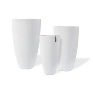 White Conical Large Pot